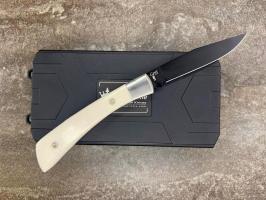 Складной нож Kizlyar Supreme Gent D2 BT Чёрный, рукоять кость
