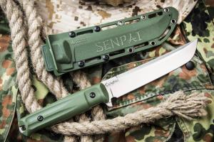 Тактический нож Kizlyar Supreme Senpai AUS-8 StoneWash Олива