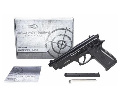 Пневматический пистолет Borner 92M (Beretta 92, металл, неподвижный) 4.5 мм