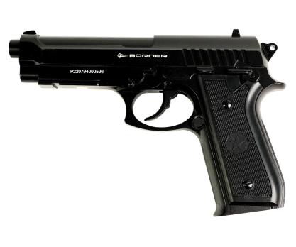 Пневматический пистолет Borner 92M (Beretta 92, металл, неподвижный) 4.5 мм