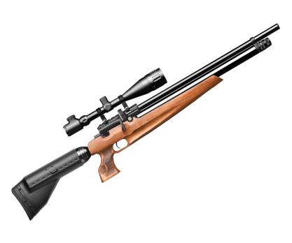 Пневматическая винтовка Kral Puncher Maxi Pitbull (орех, PCP,  3 Дж) 6,35 мм